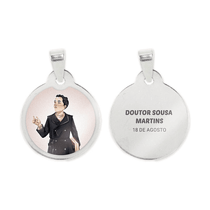 Doctor Sousa Martins necklace and medal in steel