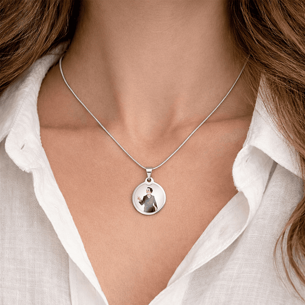 Collier et médaille du Docteur Sousa Martins en acier 4