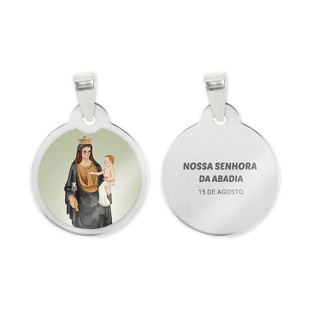 Our Lady of the Abbey chain and medal in stainless steel 2