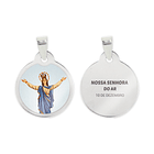 Collar y medalla de Nuestra Señora del Aire en acero 2