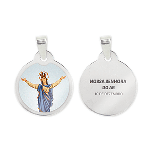 Our Lady of the Air necklace and medal in steel