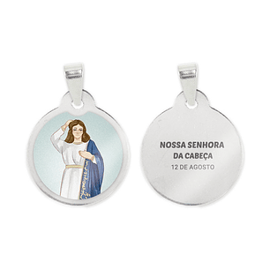 Our Lady of the Head necklace and medal in steel