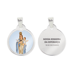 Our Lady of Hope chain and medal in stainless steel