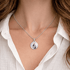 Our Lady of Tears chain and medal in stainless steel 4