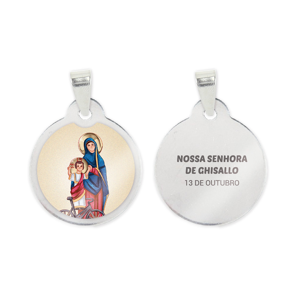 Collar y medalla de Nuestra Señora de Ghisallo en acero 2