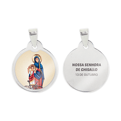 Our Lady of Ghisallo chain and medal in stainless steel