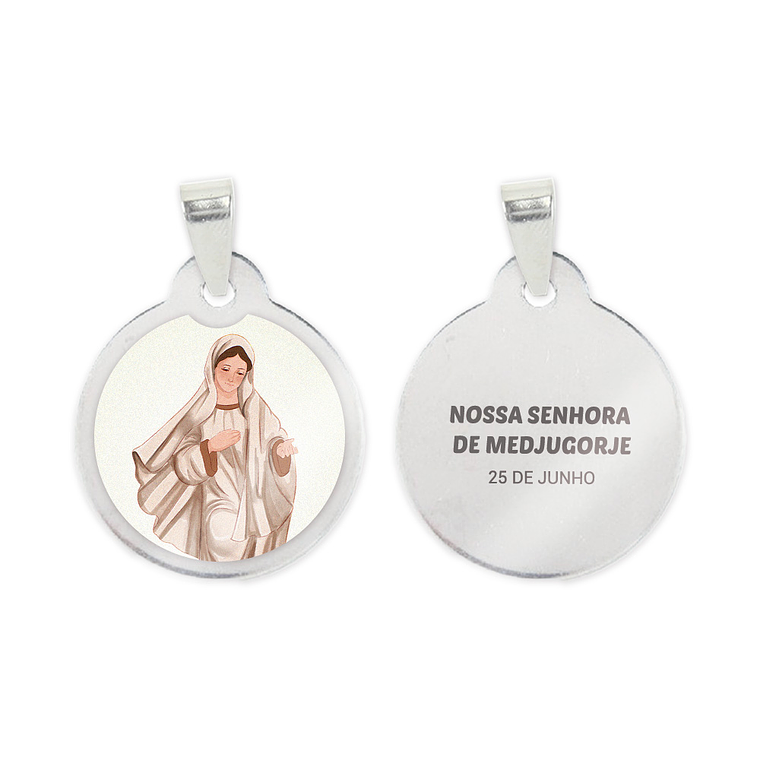 Fio e medalha de Nossa Senhora de Medjugorje 2