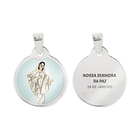 Collana e medaglia di Nostra Signora della Pace in acciaio 2