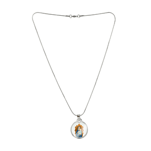 Our Lady of Perpetual Help necklace and medal in steel