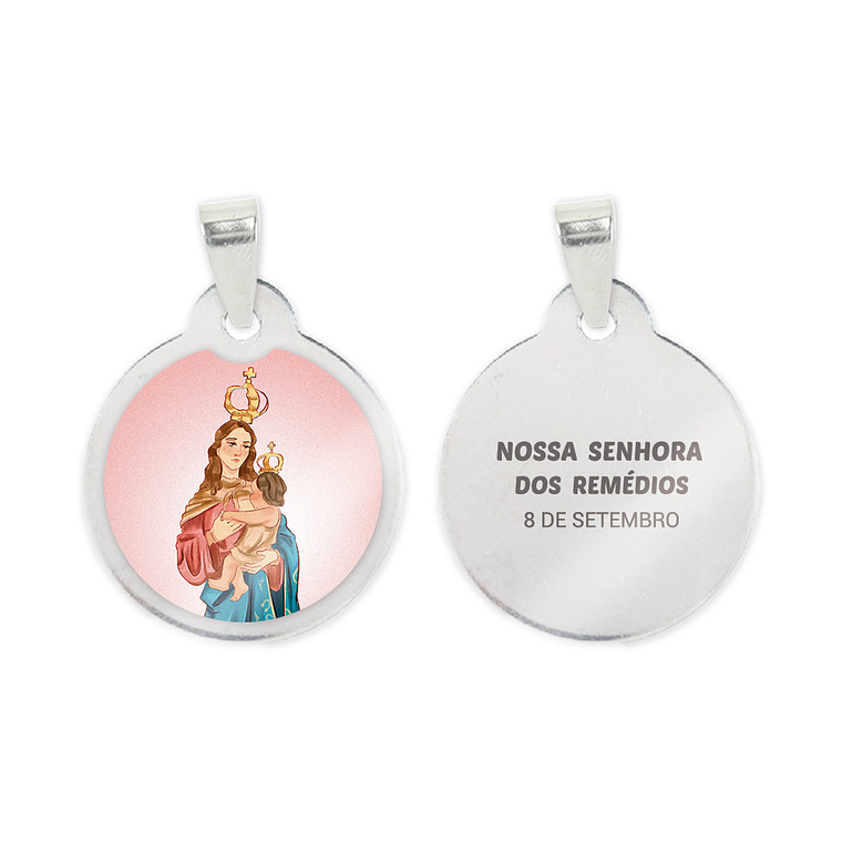 Fio e medalha de Nossa Senhora dos Remédios 2