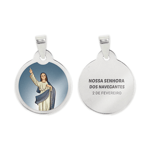Our Lady of Navigators necklace and medal in stainless steel