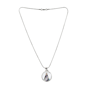 Our Lady of Solitude necklace and medal in stainless steel