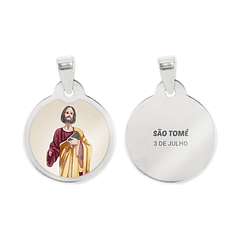 Saint Thomas necklace and medal in stainless steel
