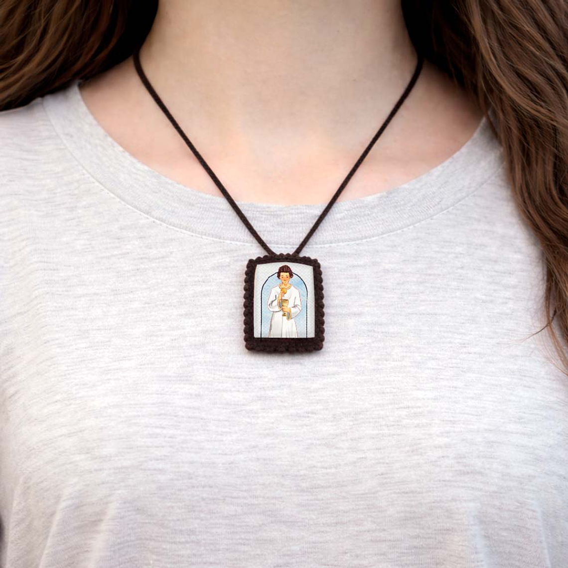 Escapulário em tecido do Anjo de Portugal 2