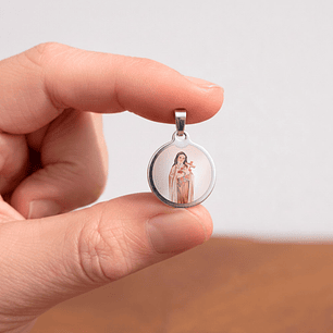 Saint Therese Steel Medal