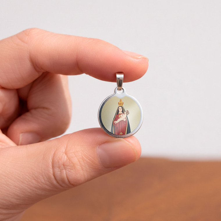 Medalha de aço de Nossa Senhora do Vizo 2