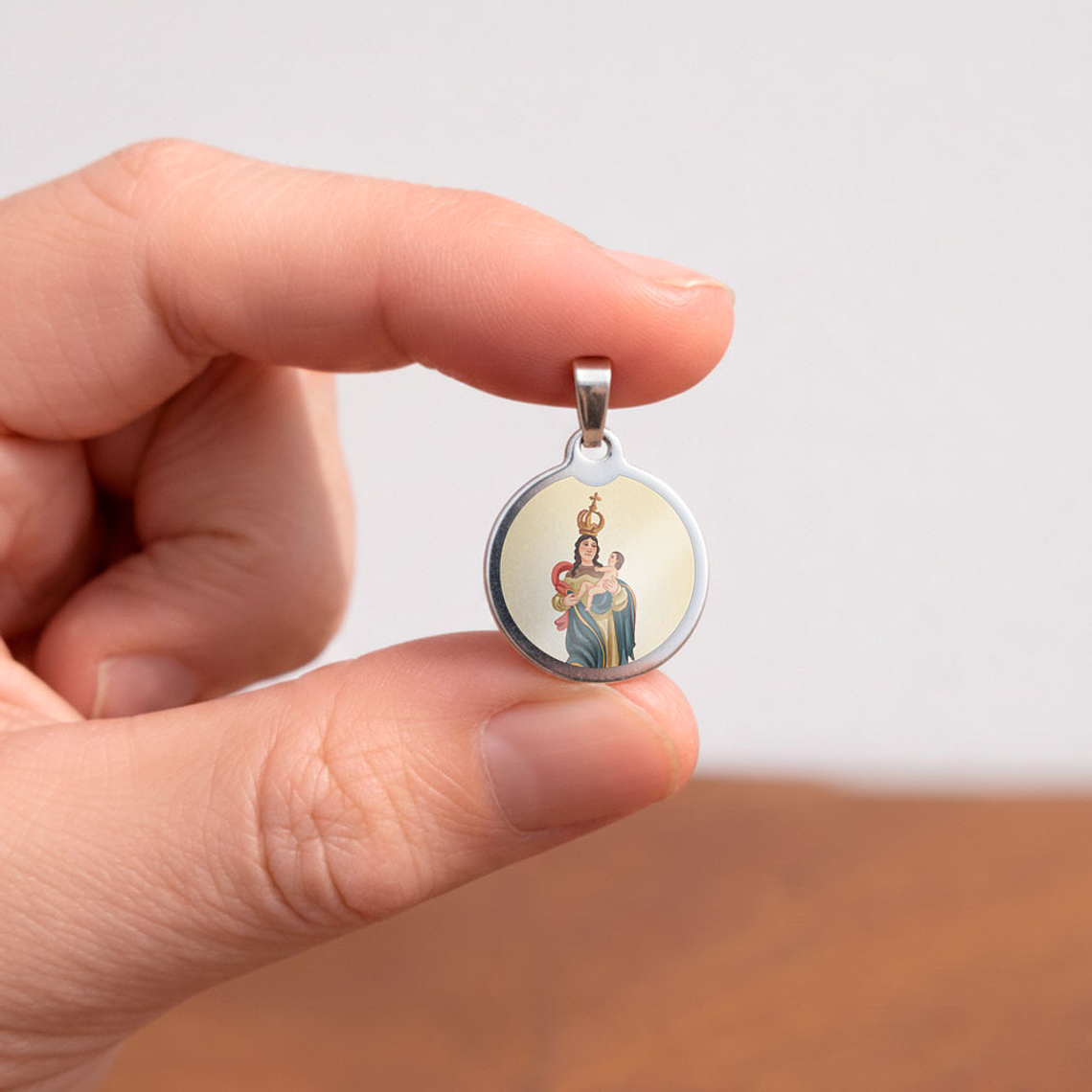 Medaglia in acciaio di Nostra Signora della Selva 2