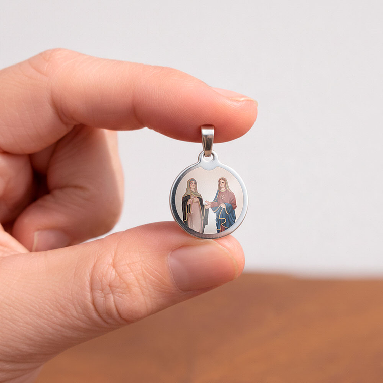 Medalha de aço de Nossa Senhora da Visitação 2
