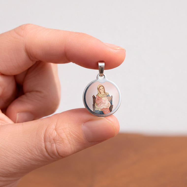 Medalha de aço de Nossa Senhora da Nazaré 2