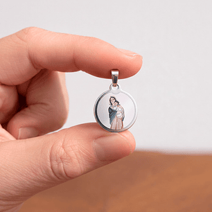 Our Lady Mother of the Savior Steel Medal