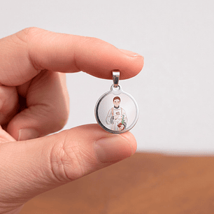 Saint Aloysius Gonzaga Steel Medal