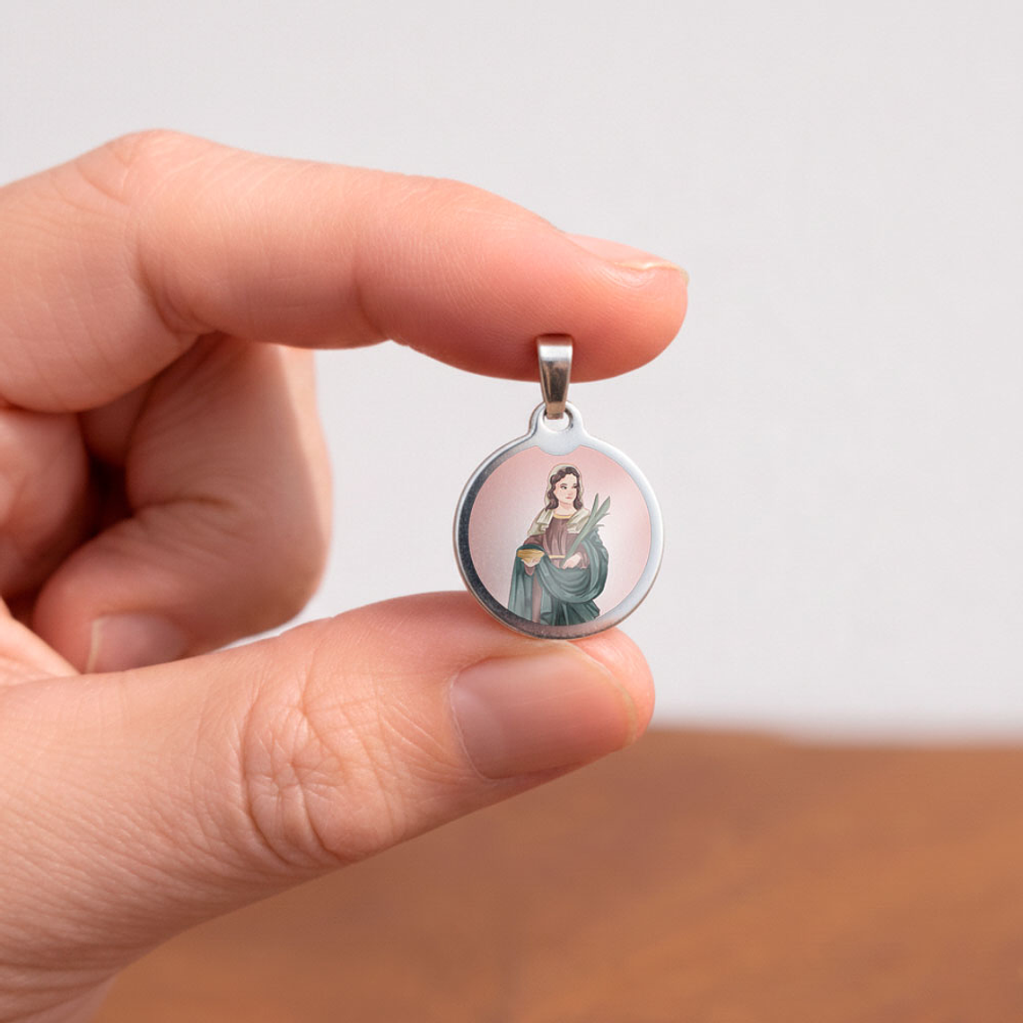 Medalha de aço de Santa Luzia 2