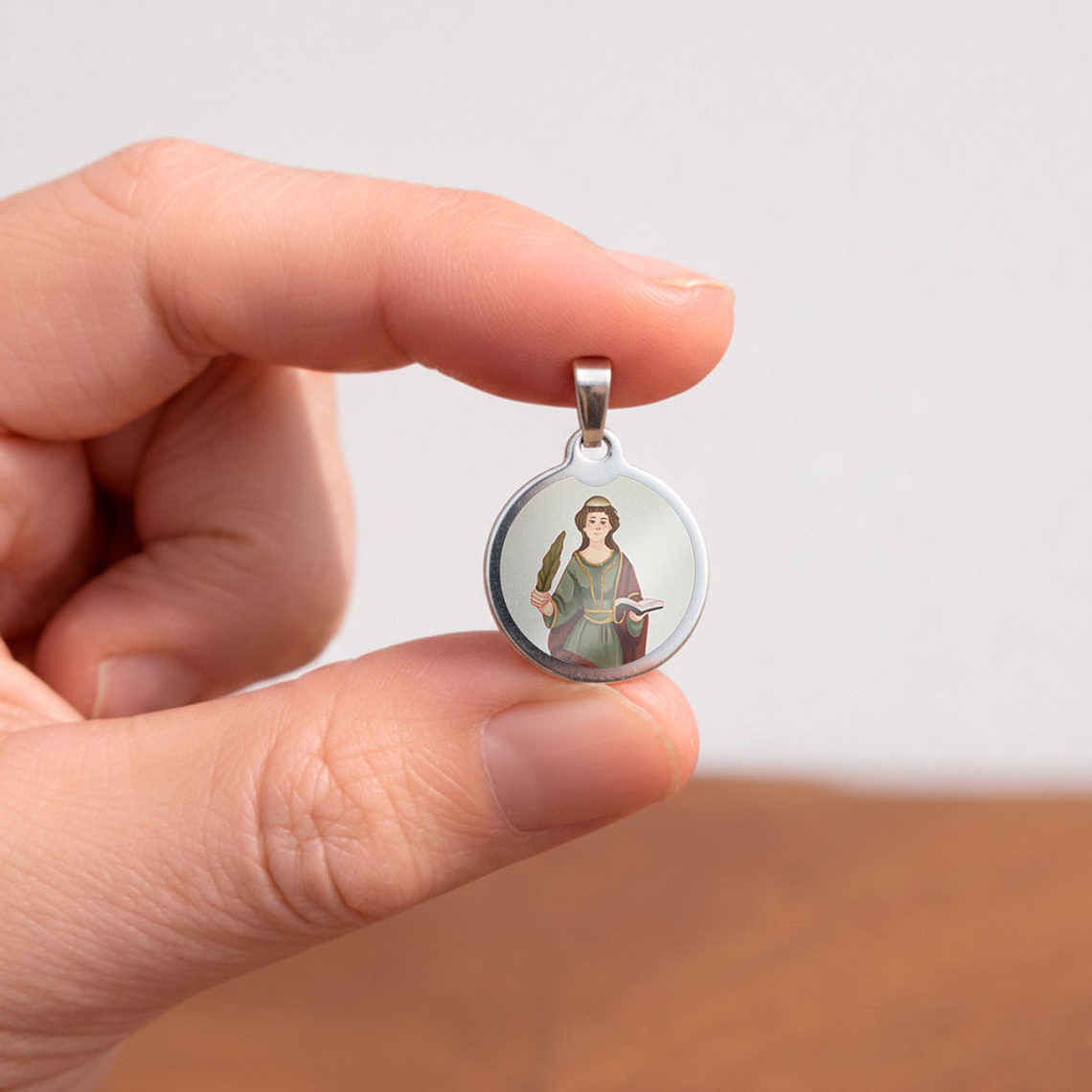 Medaglia in acciaio di Santa Giusta 2