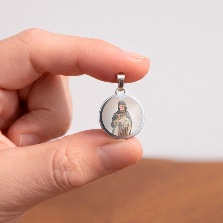 Medalha de aço de Santa Joana 2