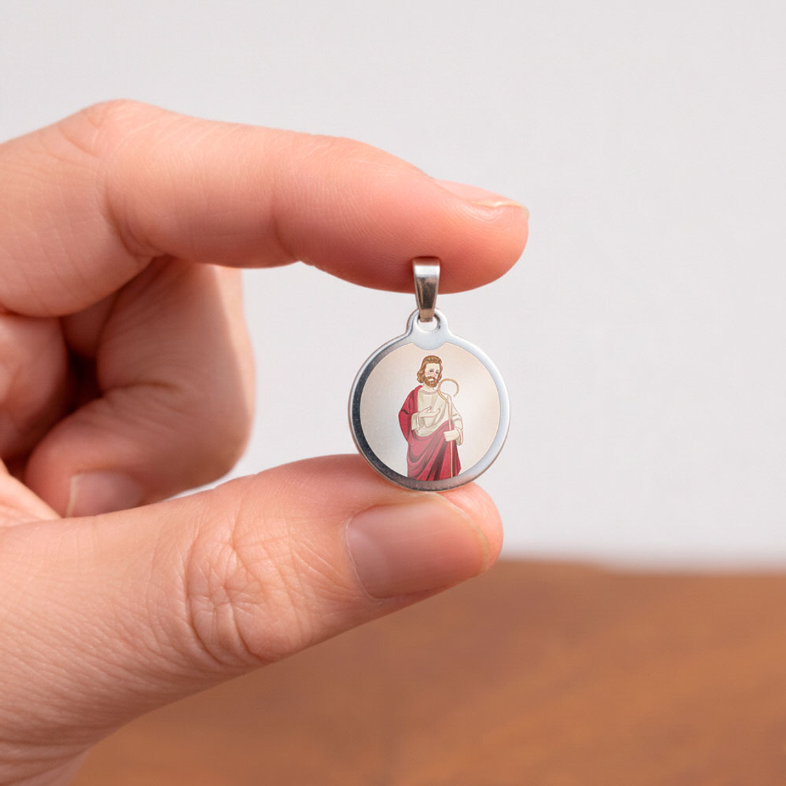 Medaglia in acciaio di San Girolamo 2