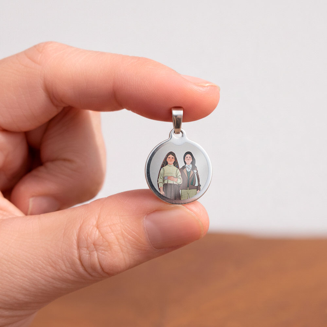 Médaille en acier de Sainte Jacinthe et François Marto 2