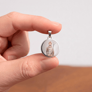 Médaille en acier de Saint Isidore de Séville