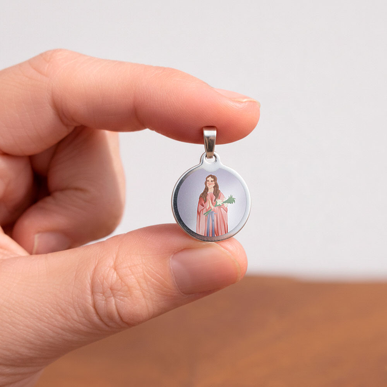 Medalha de aço de Santa Maria Goretti 2