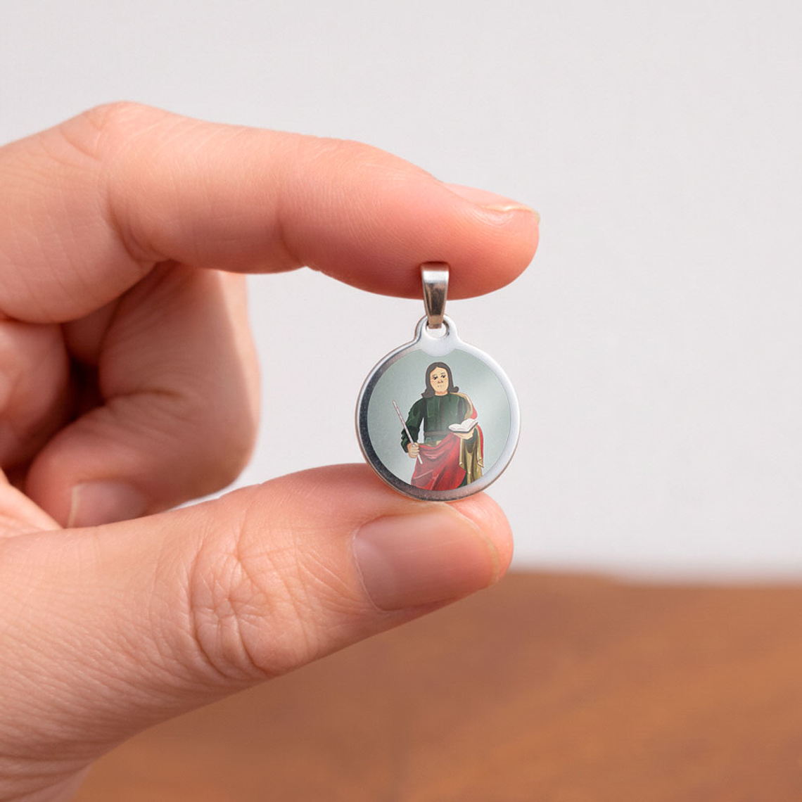 Medalha de aço de Santo Faustino 2