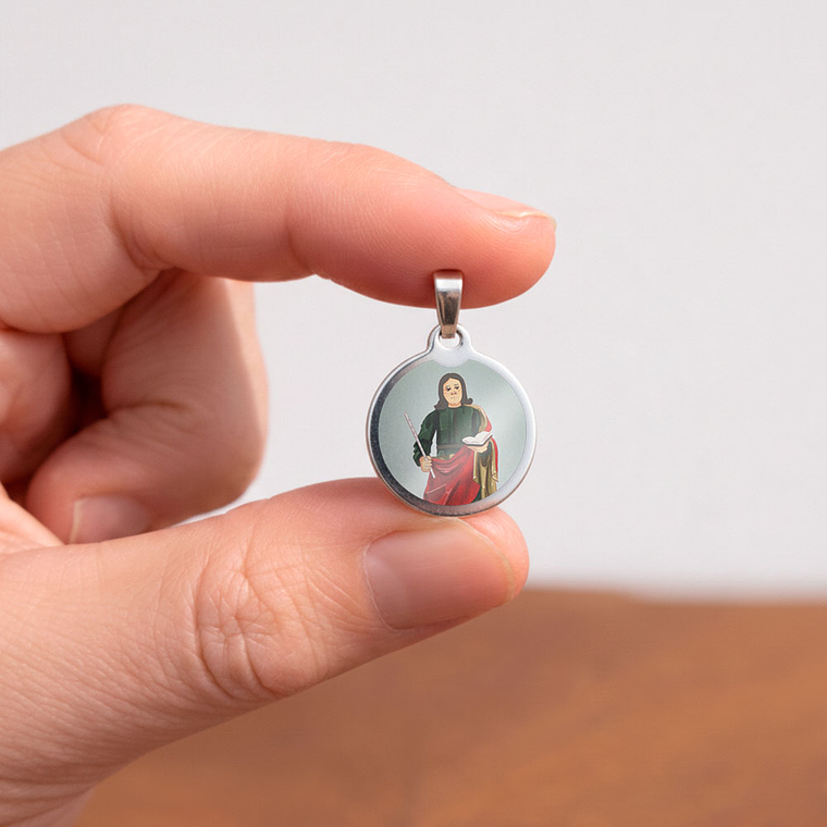 Medalha de aço de Santo Faustino 2