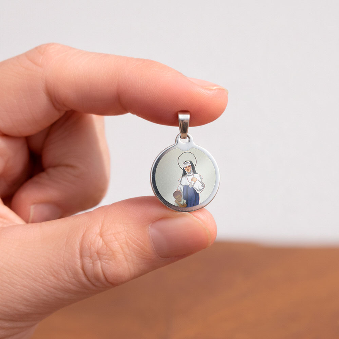 Medaglia in acciaio di Santa Duce 2