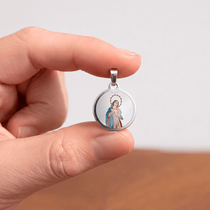 Our Lady of the Incarnation Steel Medal