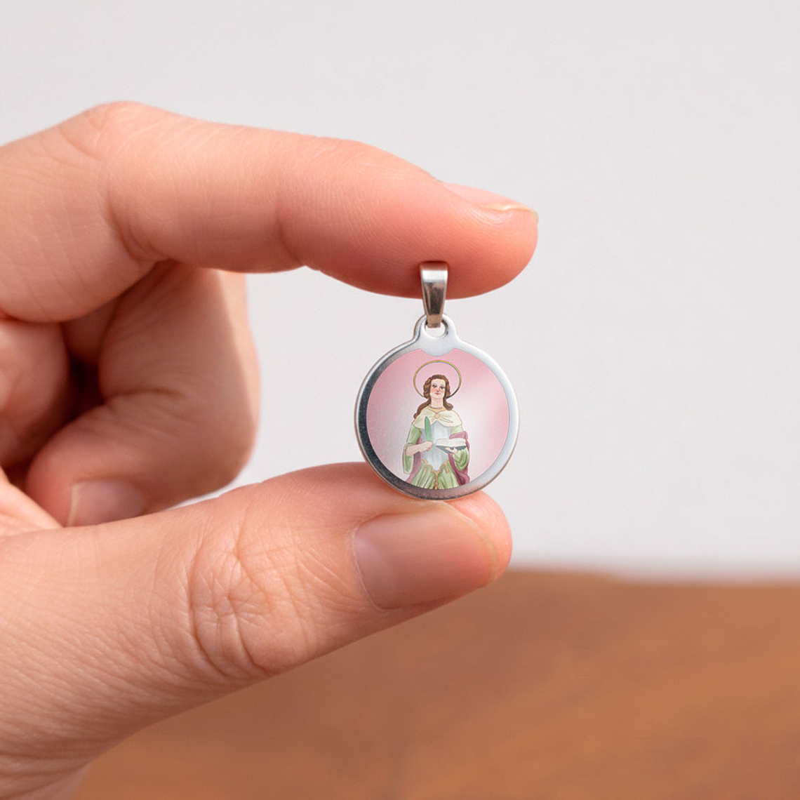 Medalha de aço de Santa Cristina 2