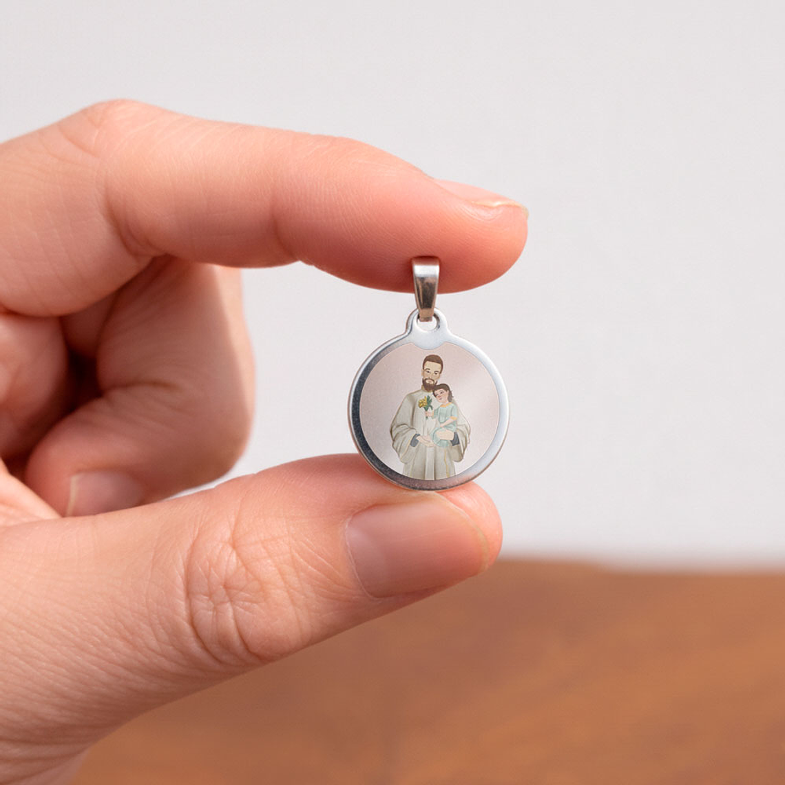 Saint Cajetan Steel Medal 2