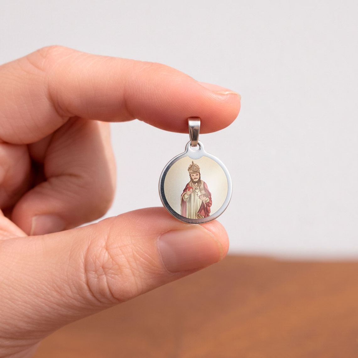 Medalha de aço de Santo Agostinho 2