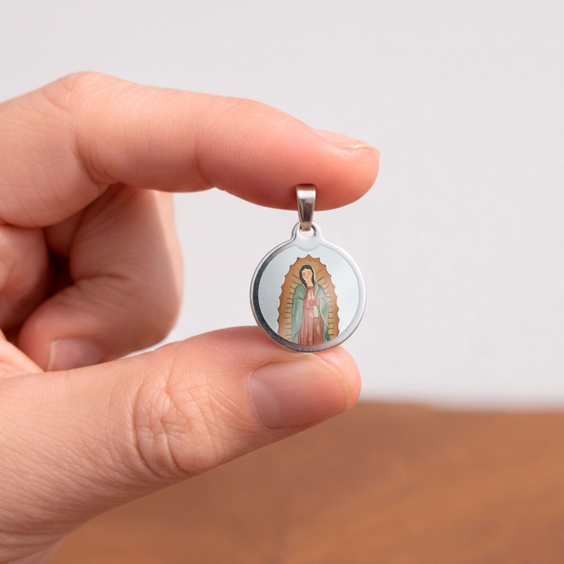 Our Lady of Guadalupe Steel Medal 2