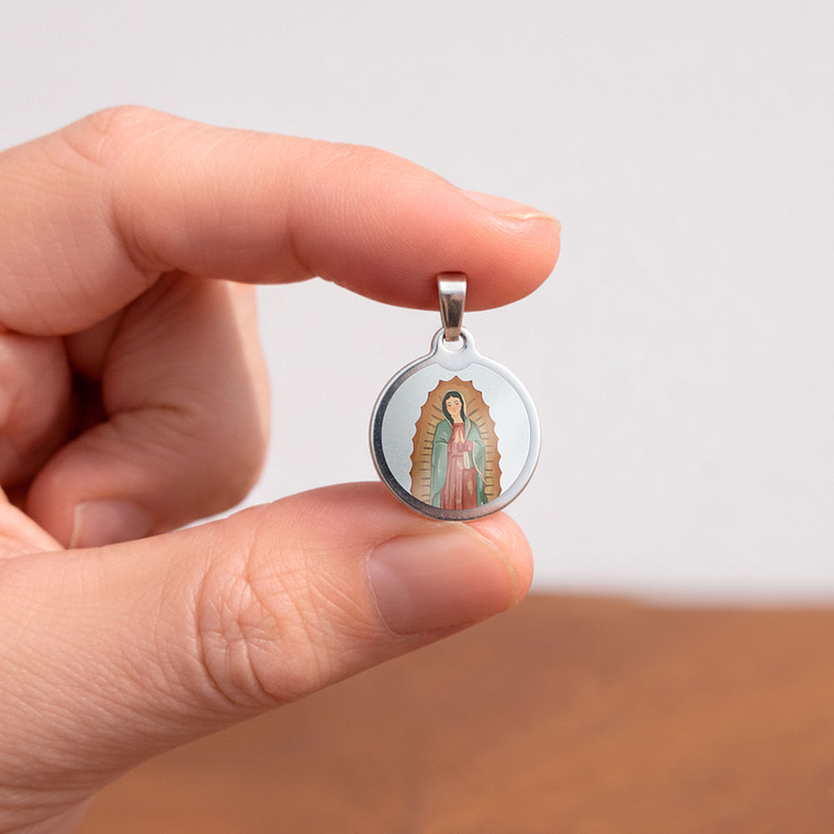 Our Lady of Guadalupe Steel Medal 2