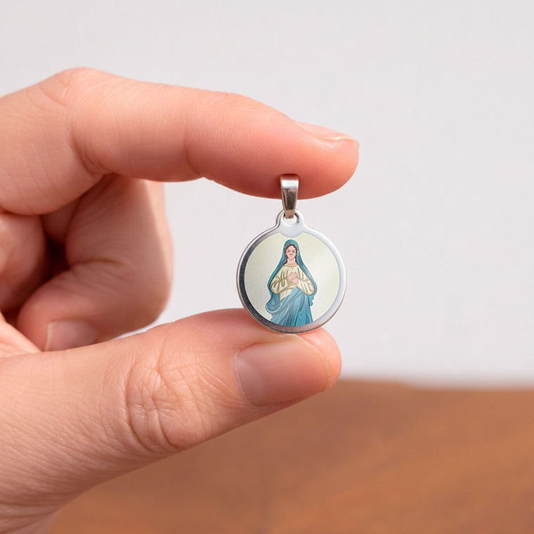 Medaglia in acciaio di Nostra Signora della Buona Morte 2