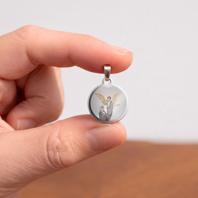 Medalha de aço de Nossa Senhora da Anunciação 2