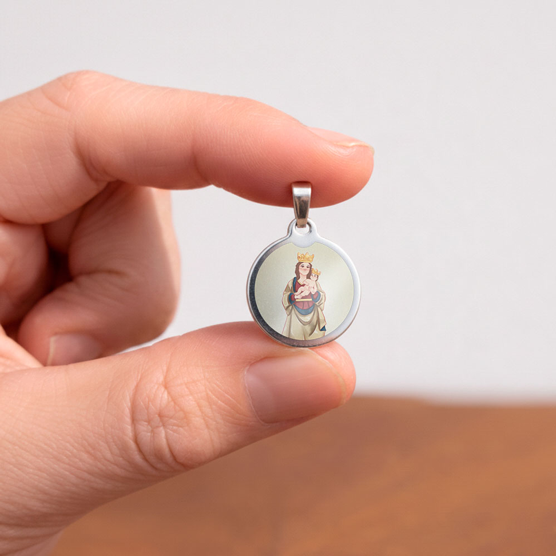 Medaglia in acciaio di Nostra Signora dell'Almudena 2