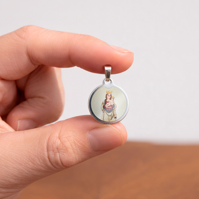 Medaglia in acciaio di Nostra Signora dell'Almudena 2