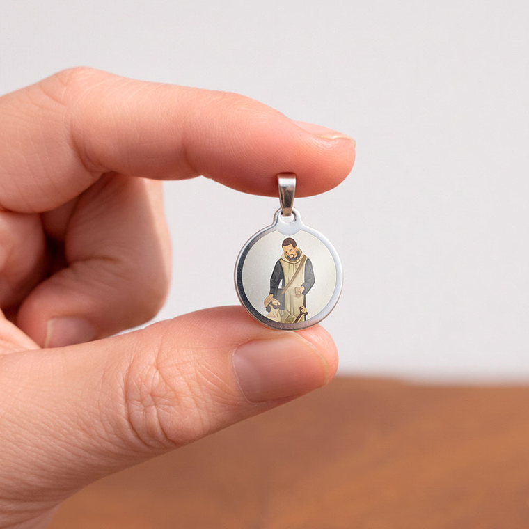 Medaglia in acciaio di San Giovanni di Dio 2