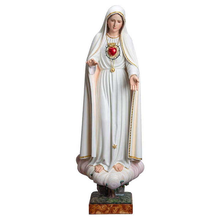 Inmaculado Corazón de María 120 cm - madera 4