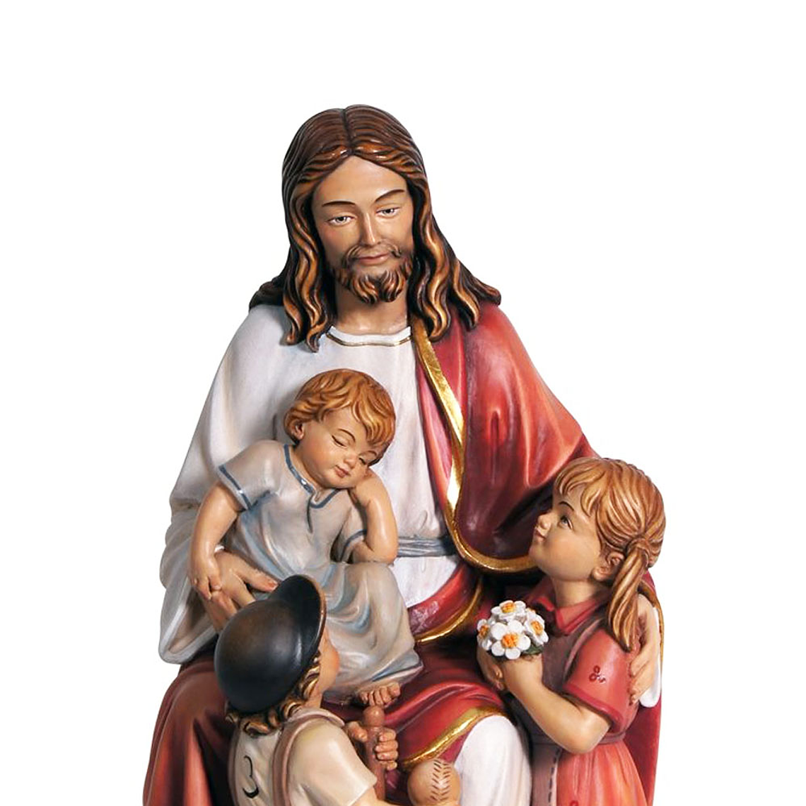 Jésus avec les enfants - Bois 2