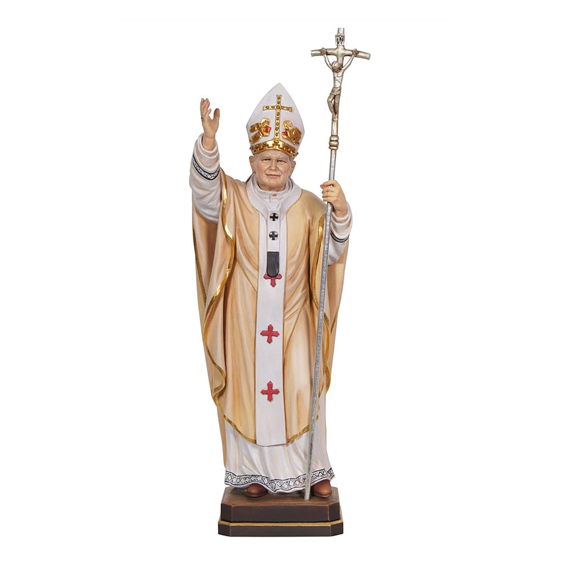 Pope John Paul II statue - Wood 1