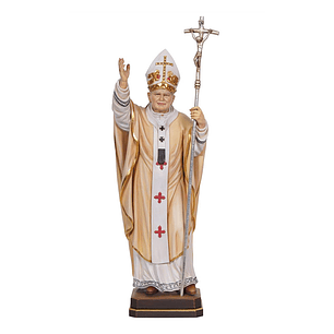 Pope John Paul II statue - Wood